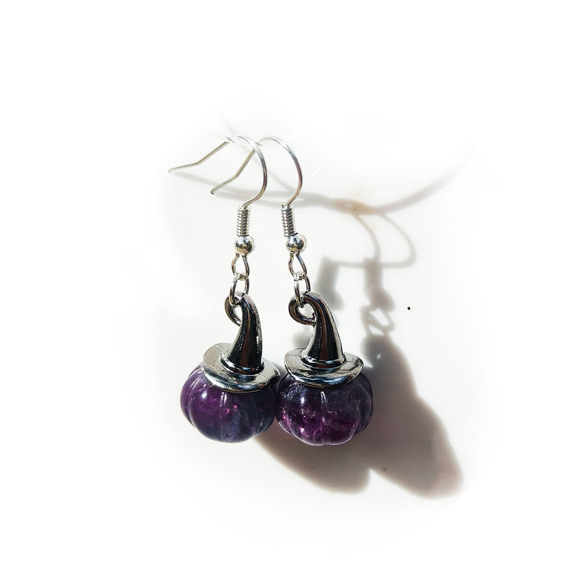 Crystal pumpkin earrings
