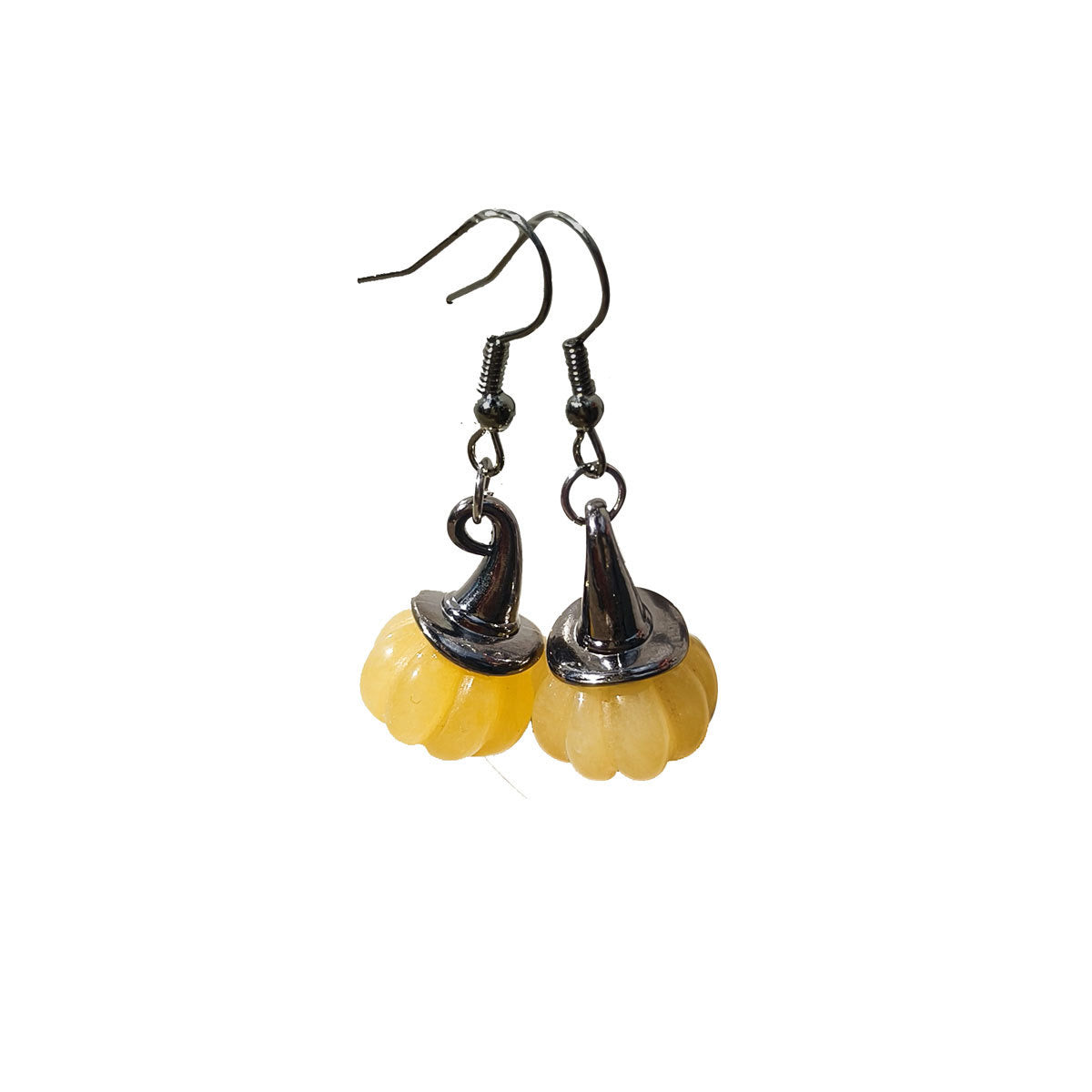 Crystal pumpkin earrings