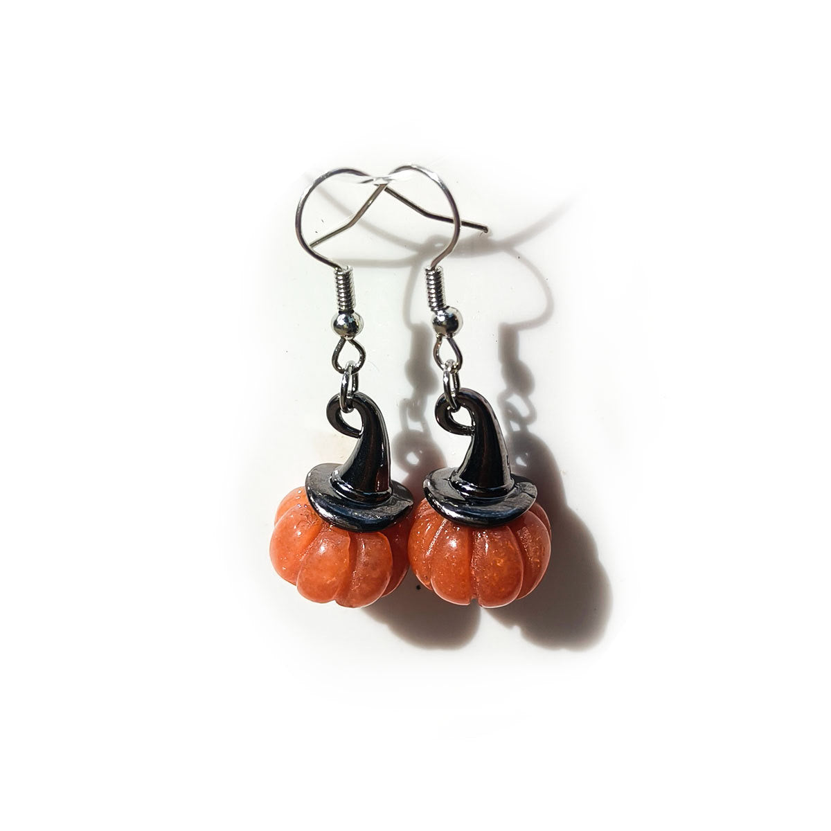 Crystal pumpkin earrings