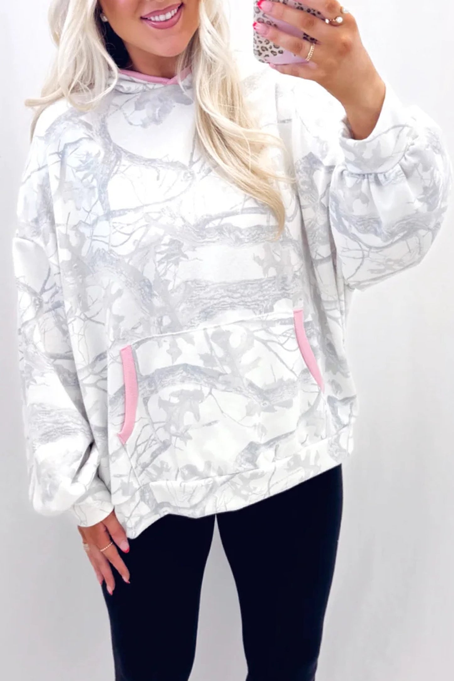 Gray Abstract Hoodie