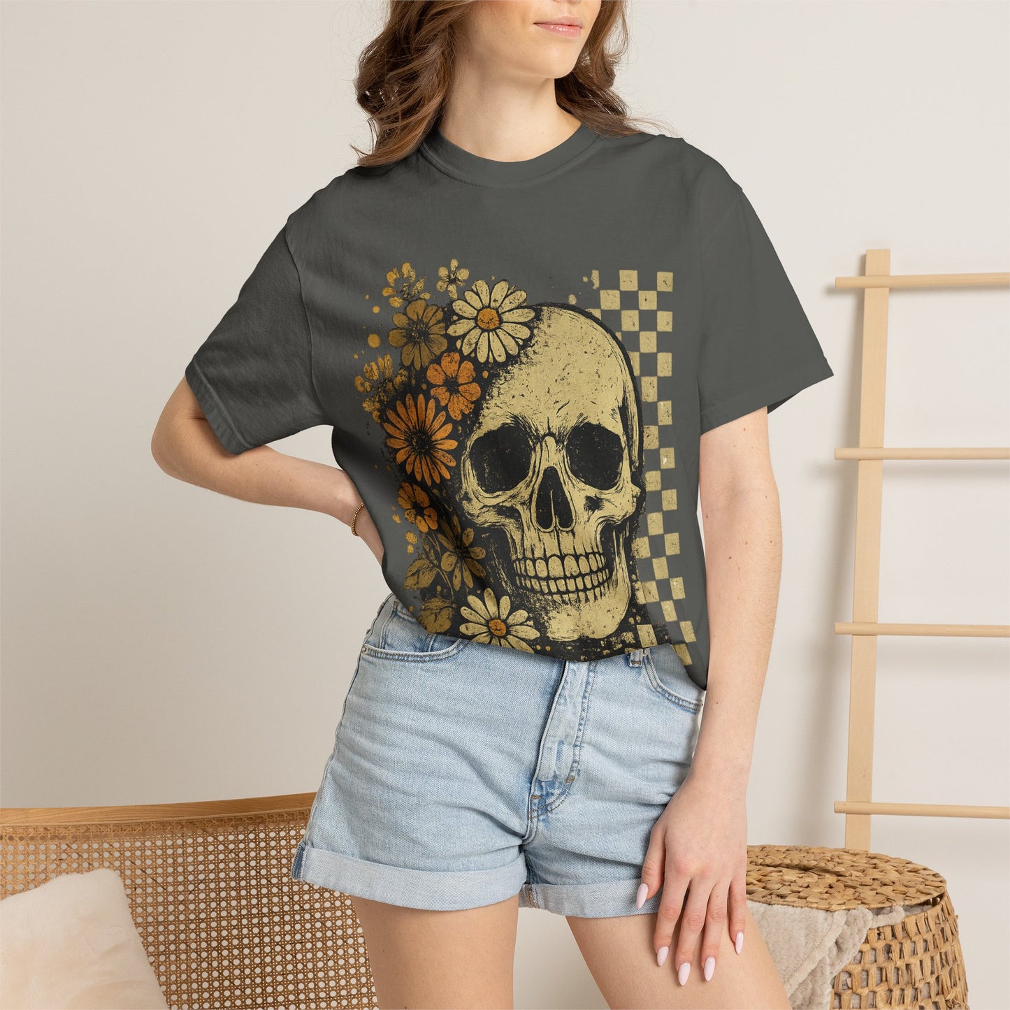 Skull And Flowers
