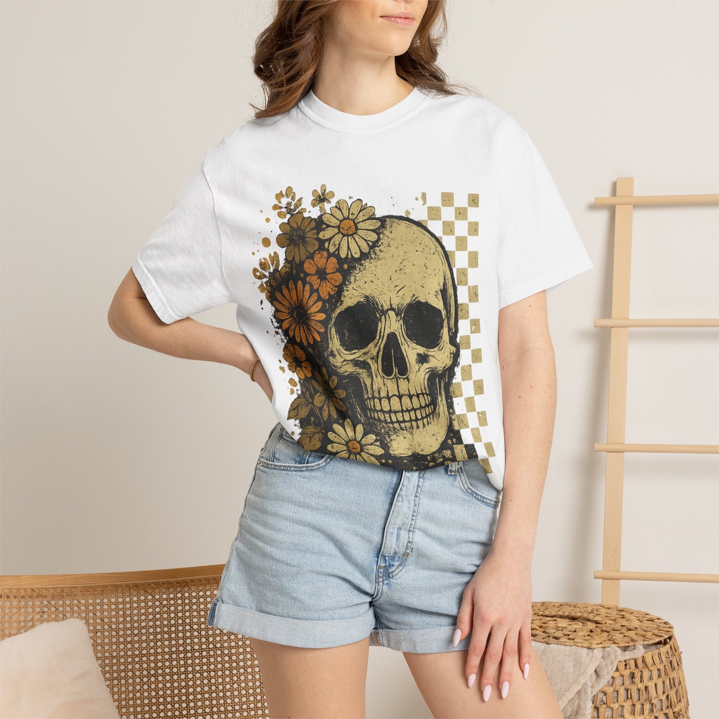 Skull And Flowers
