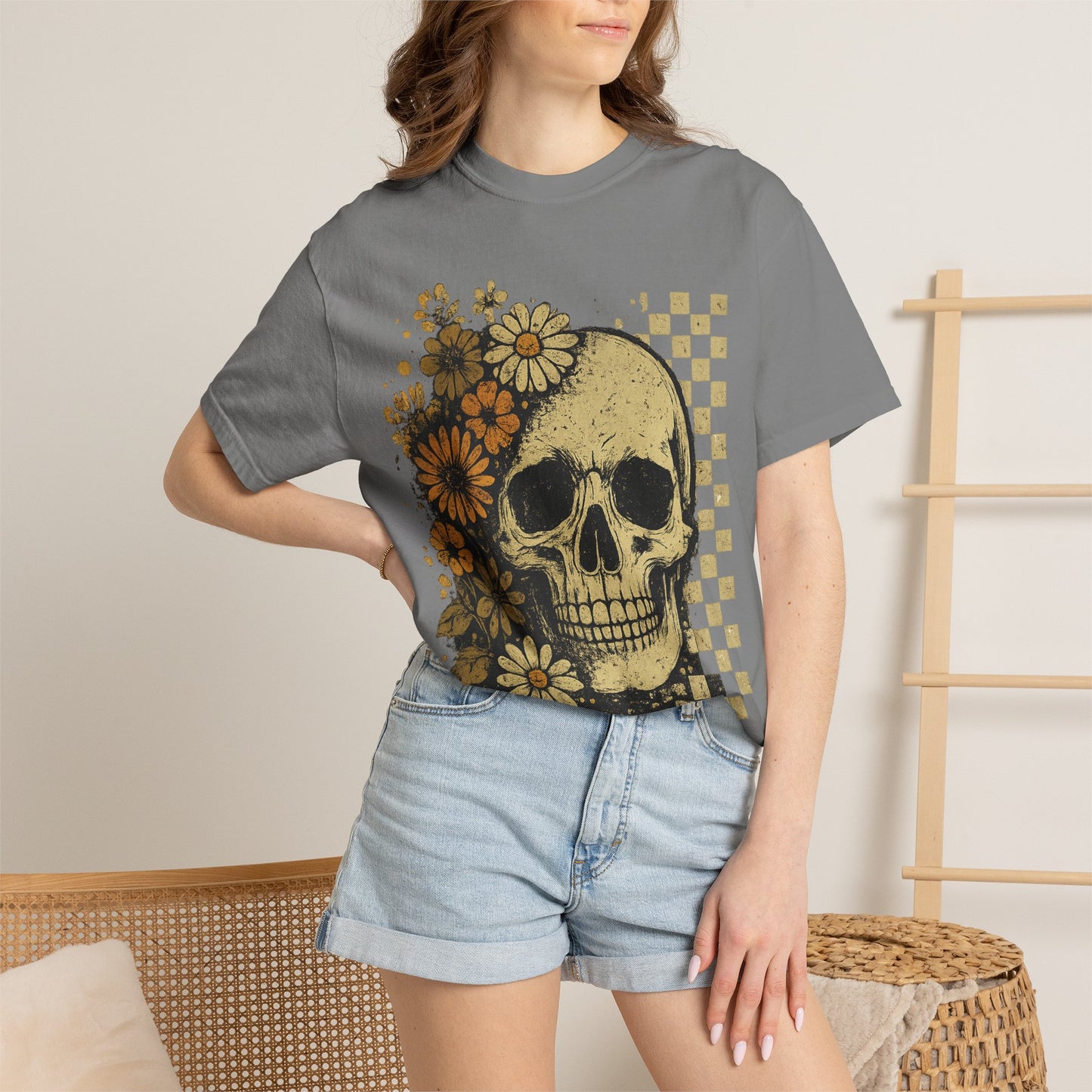 Skull And Flowers