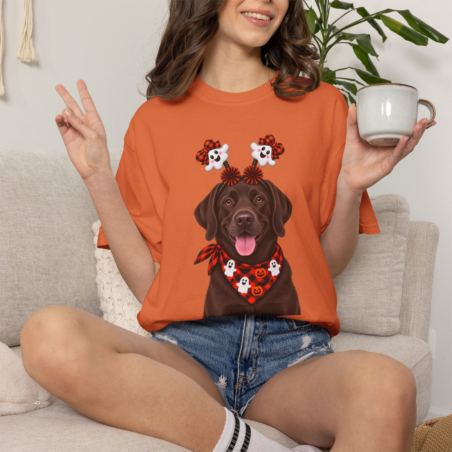 Chocolate Labrador Halloween