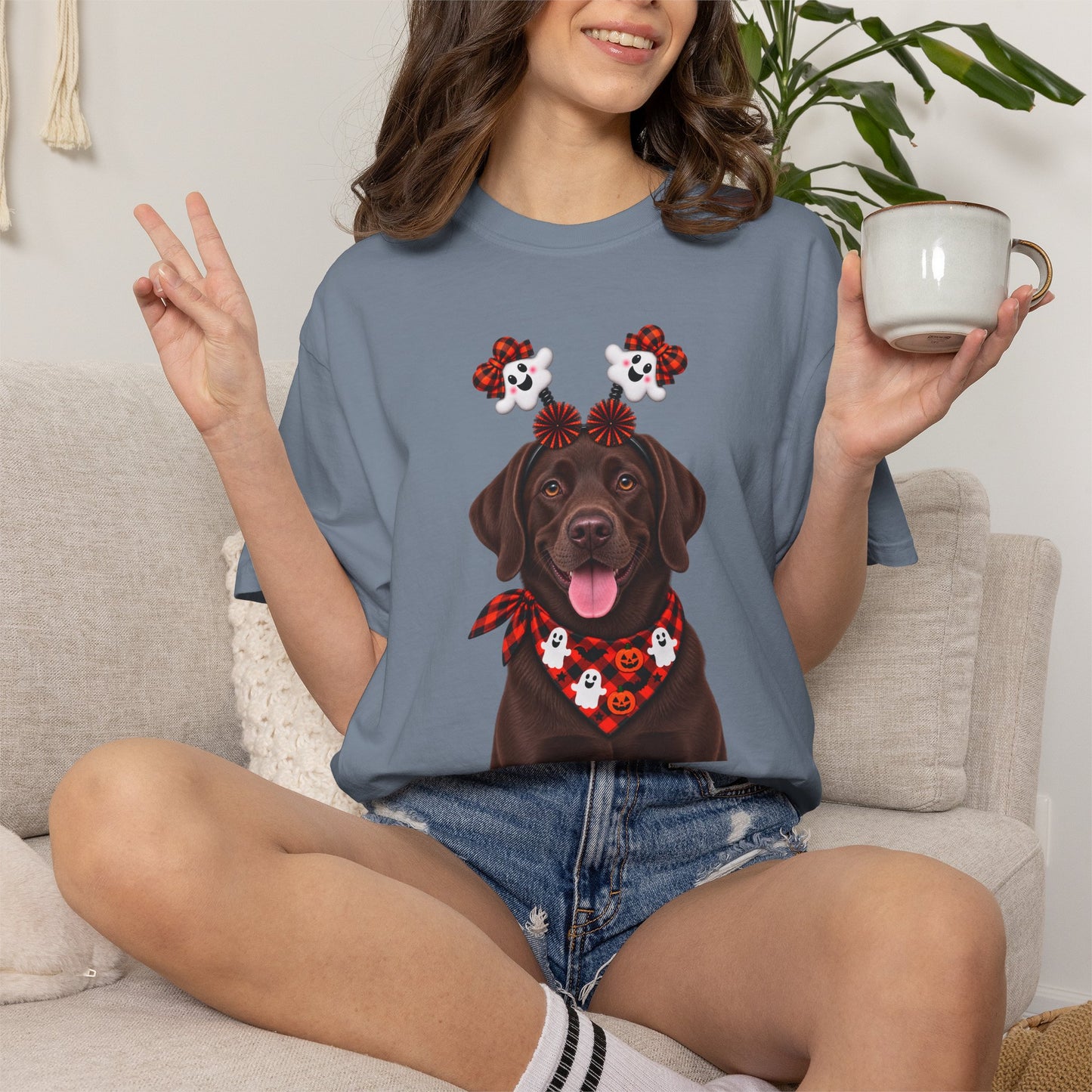 Chocolate Labrador Halloween