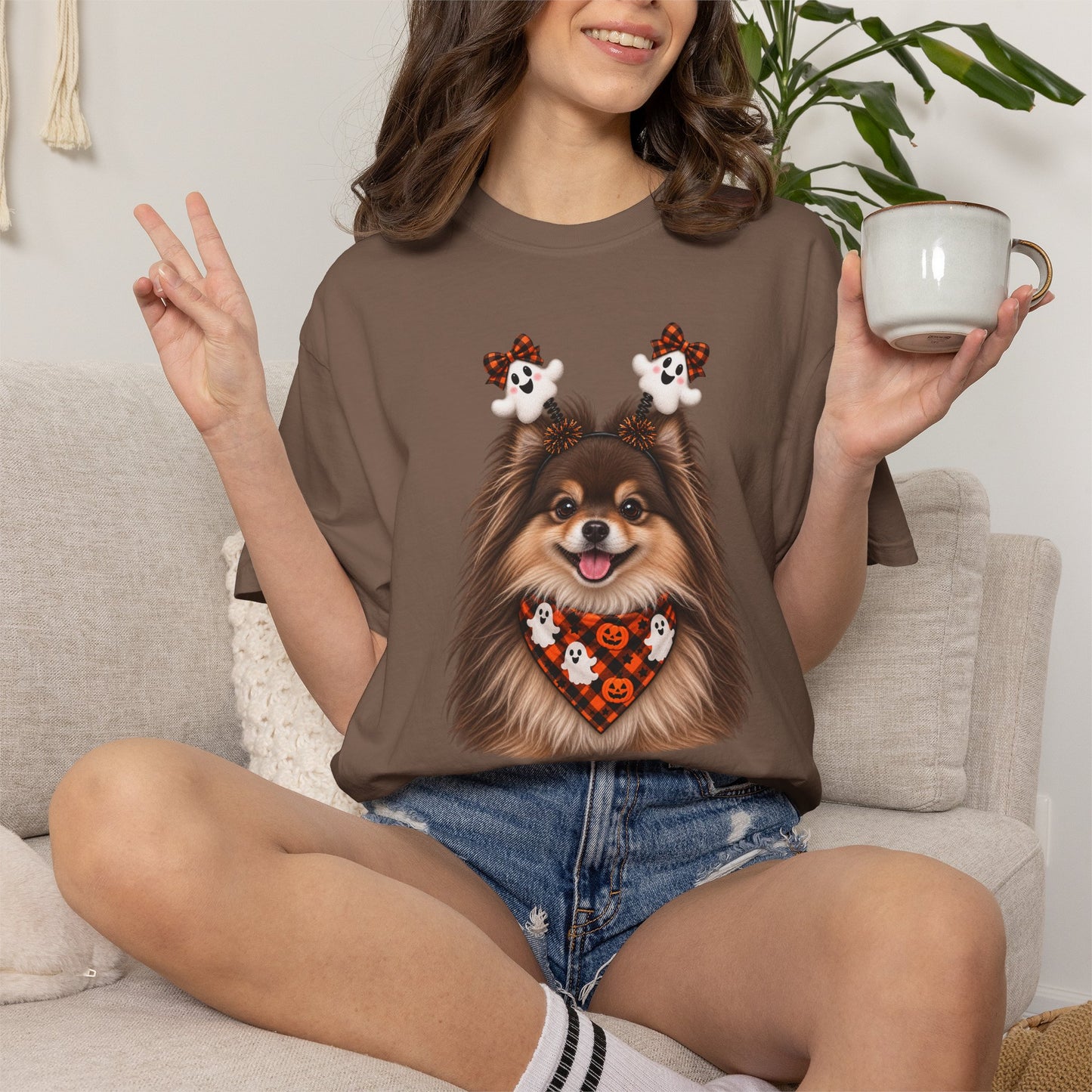 Brown and Tan Pomeranian Halloween