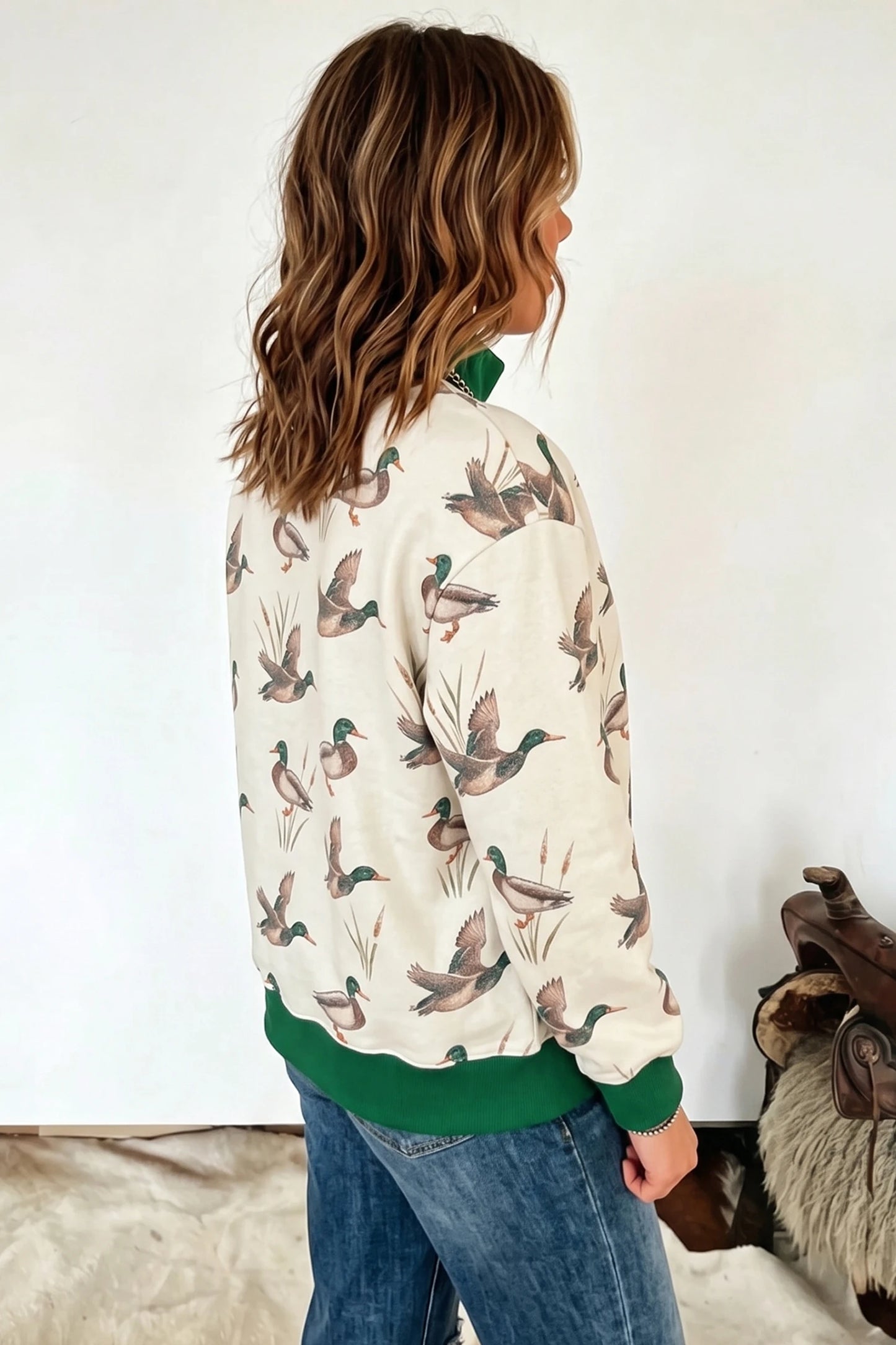 Mallard Print Sweatshirt