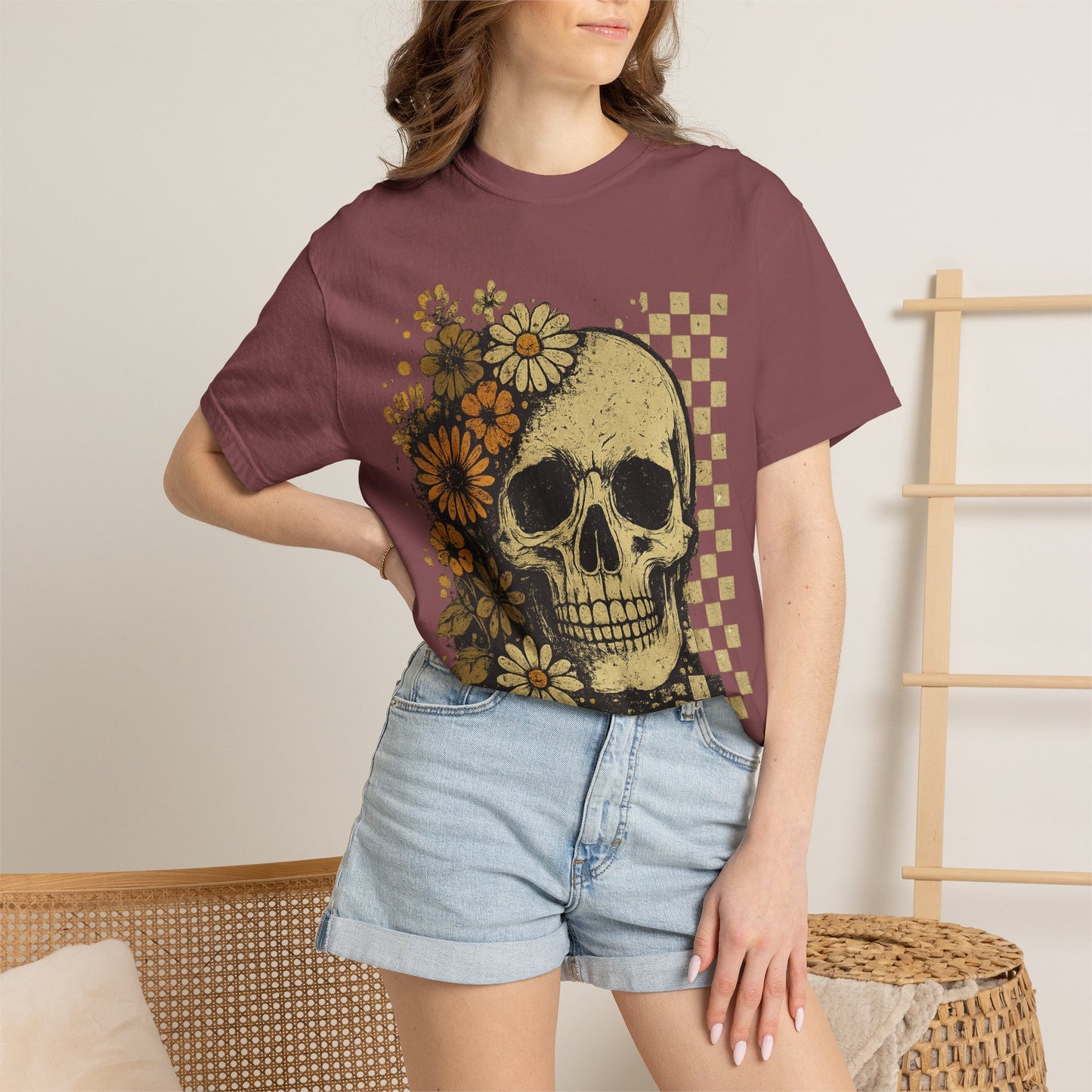 Skull And Flowers