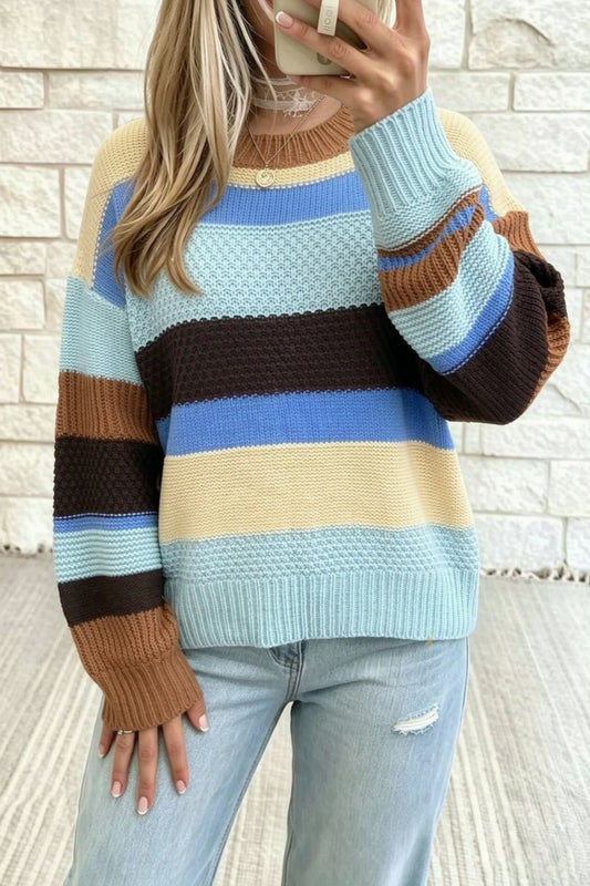 Multicolour Color Striped Sweater