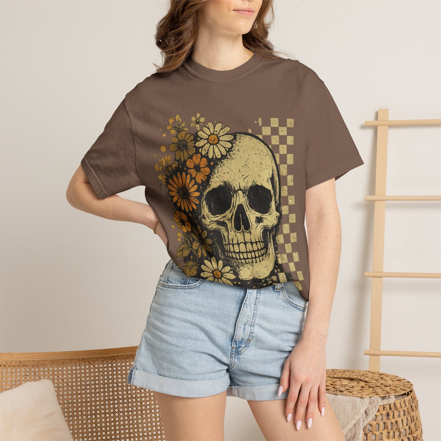 Skull And Flowers