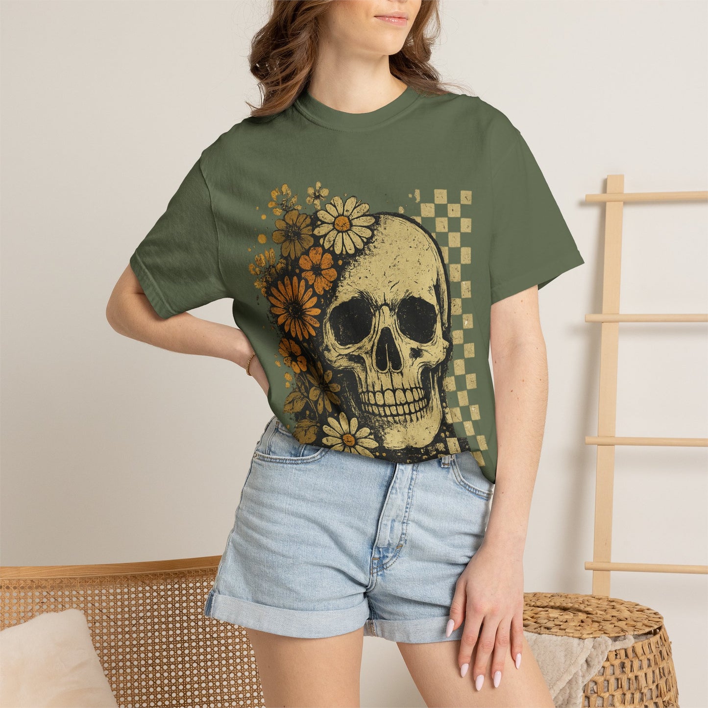 Skull And Flowers