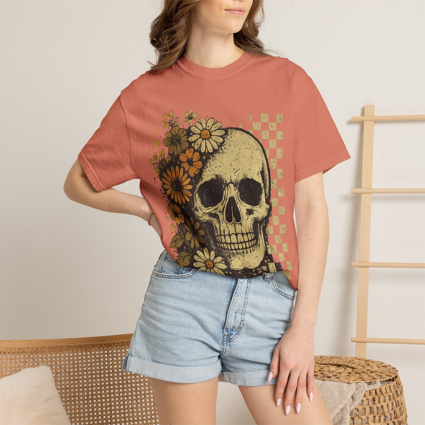 Skull And Flowers