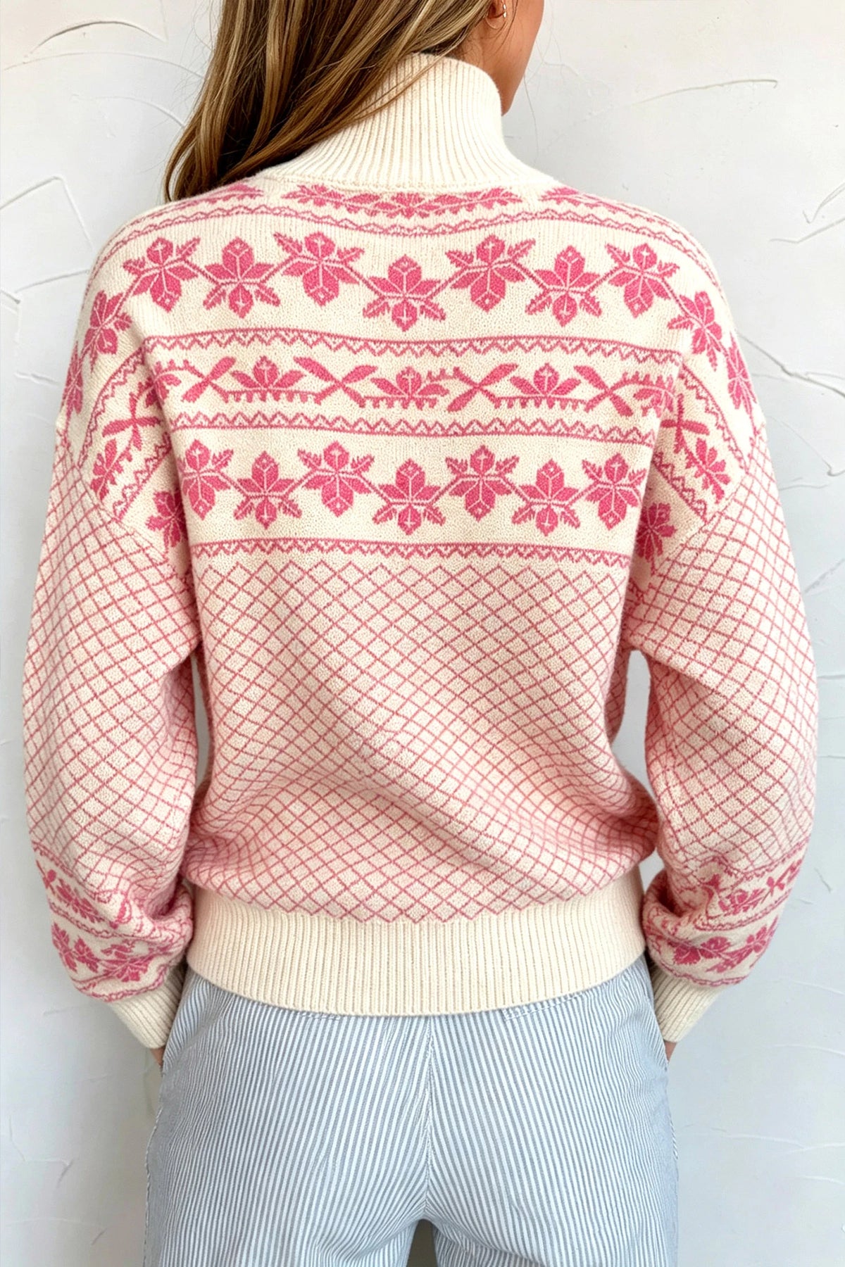 Sachet Pink Button Sweater