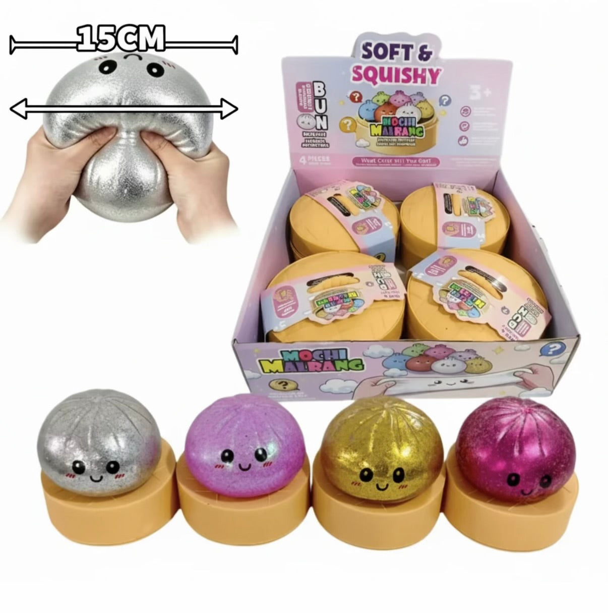 15cm Large Dumpling Glitter