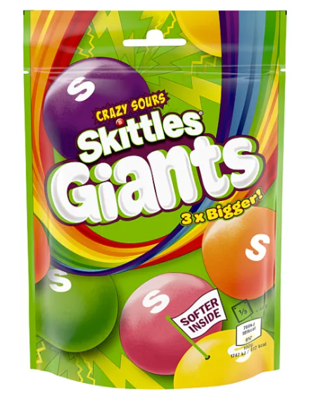 Skittles Giants Crazy Sours (UK Version)