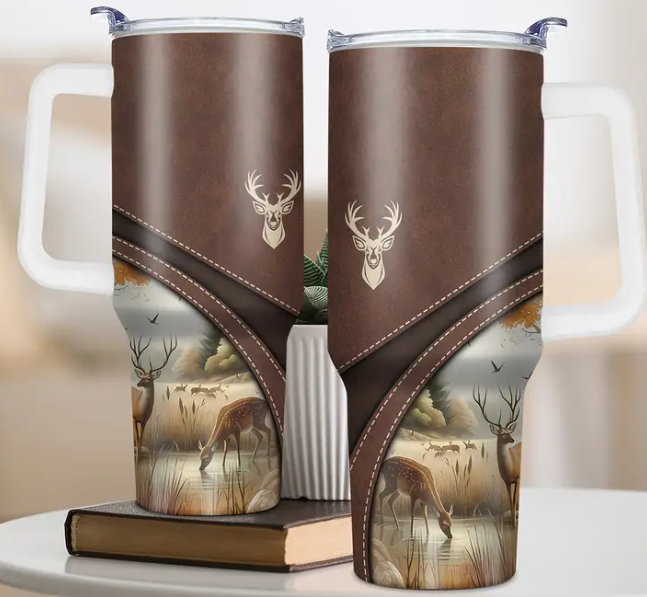 40 oz Deer Tumbler