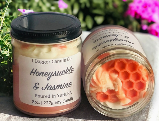 Honeysuckle & Jasmine Soy Dessert Candle