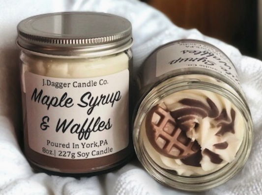 Maple Syrup & Waffles Soy Dessert Candle