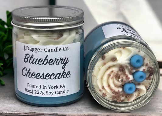 Blueberry Cheesecake Dessert Soy Candle