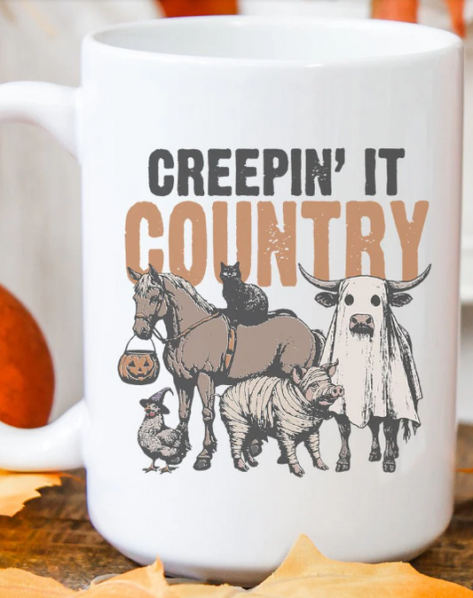 Creepin' It Country Ceramic Mug